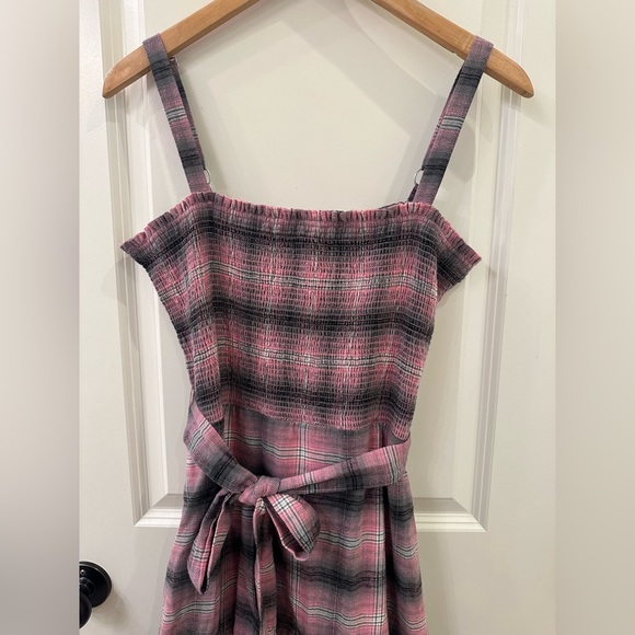 Likely Paretti Plaid Smock Cotton Sundress Pink Multi Size 12 - Picture 6 of 15